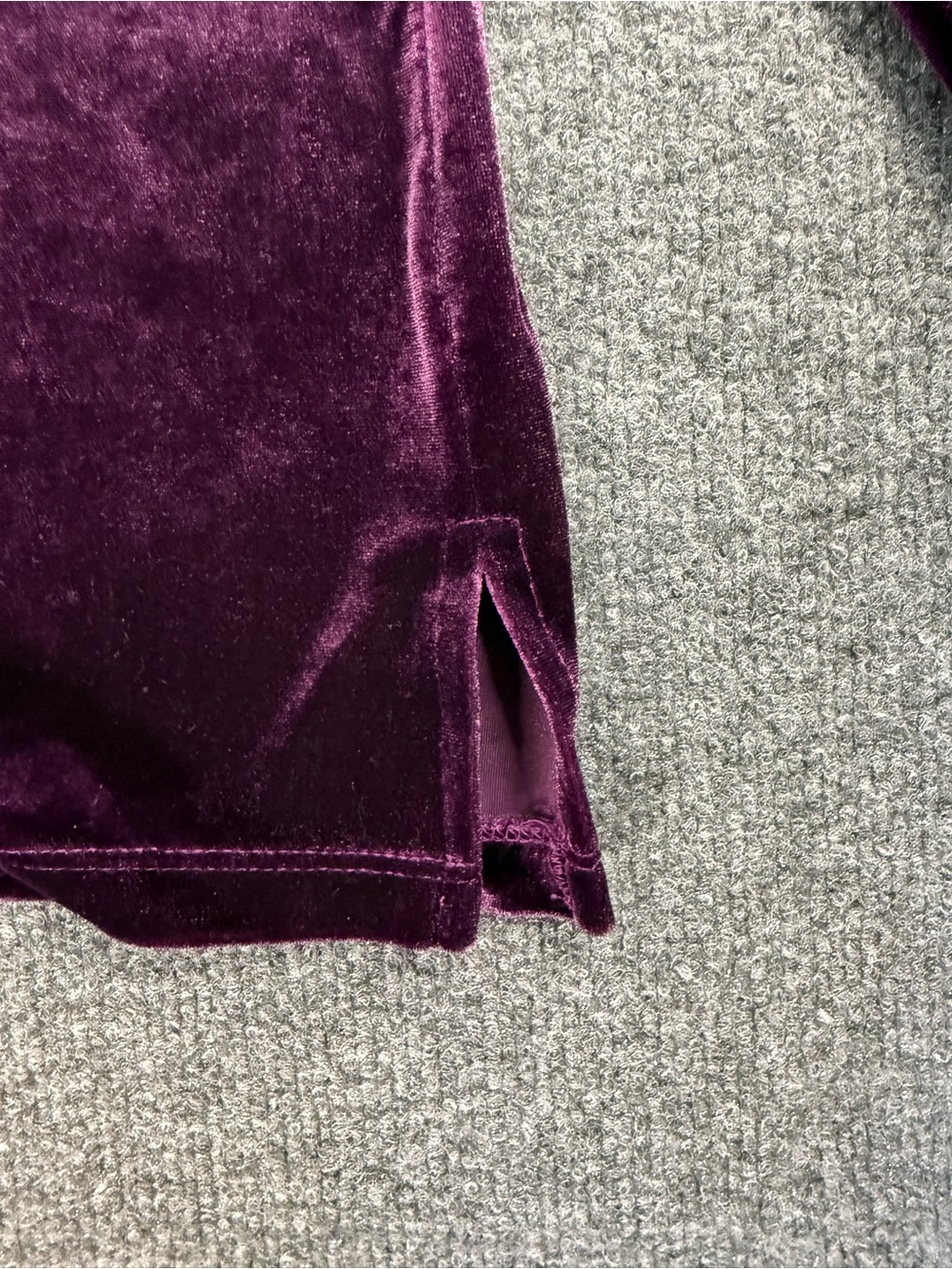 Velvet Long-Sleeve Top — Dialogue Women's Purple - Picture 5 of 7